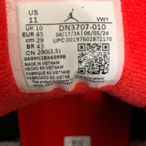 Jordan Retro 3 Black Cement(2024) Size 11 Brand New - Picture 14 of 14